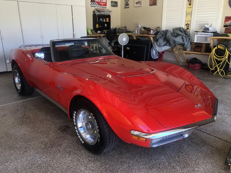 Red 1970 Corvette Convertible id:87760