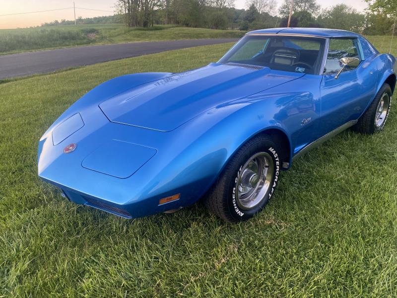 1973 Blue Corvette