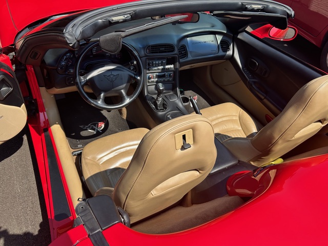 1999 Torch Red Chevy Corvette Convertible