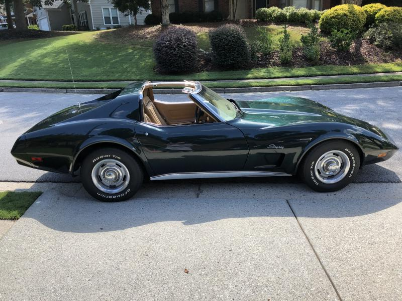 Green 1974 Corvette T-Top id:90452