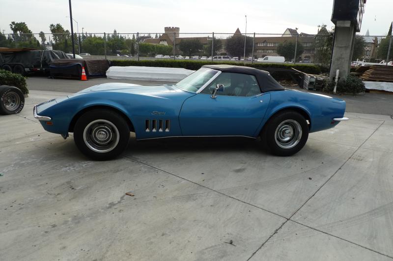 Blue 1969 Corvette Convertible id:89061