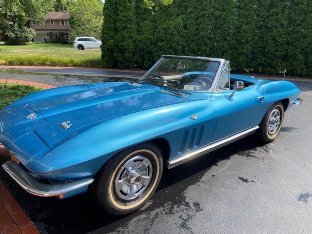 Blue 1966 Corvette Convertible id:88416