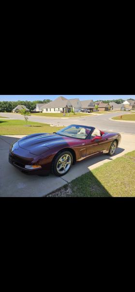 2003 Anniversary red Chevy Corvette Convertible