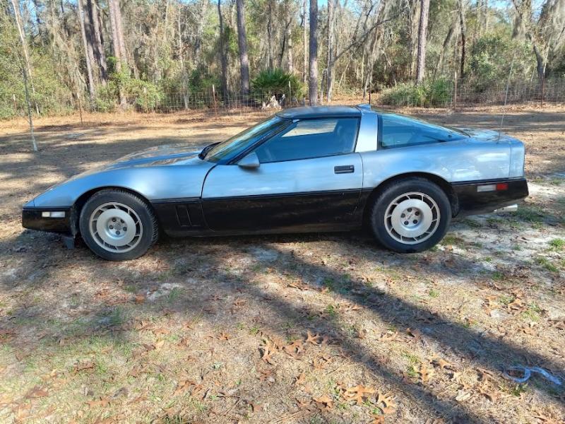 Silver/black 1986 Corvette Coupe id:87734