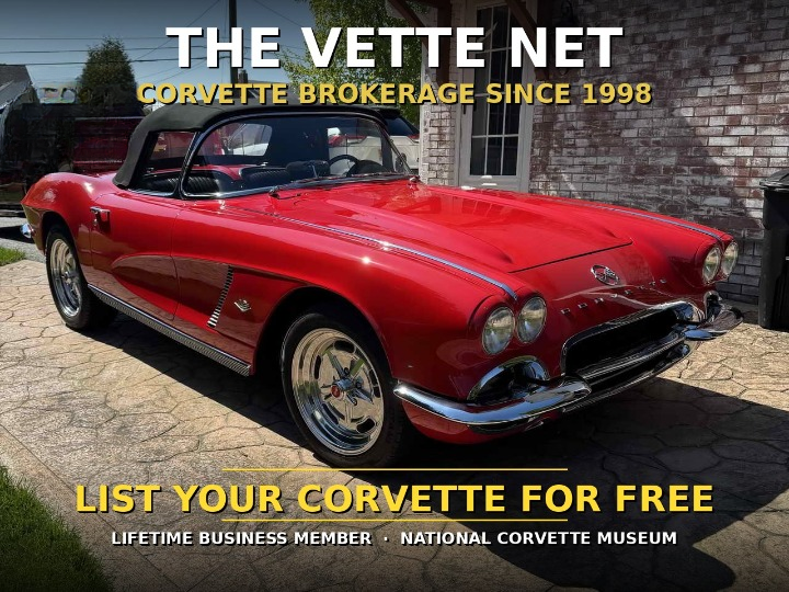 1962 Roman Red Chevy Corvette Convertible